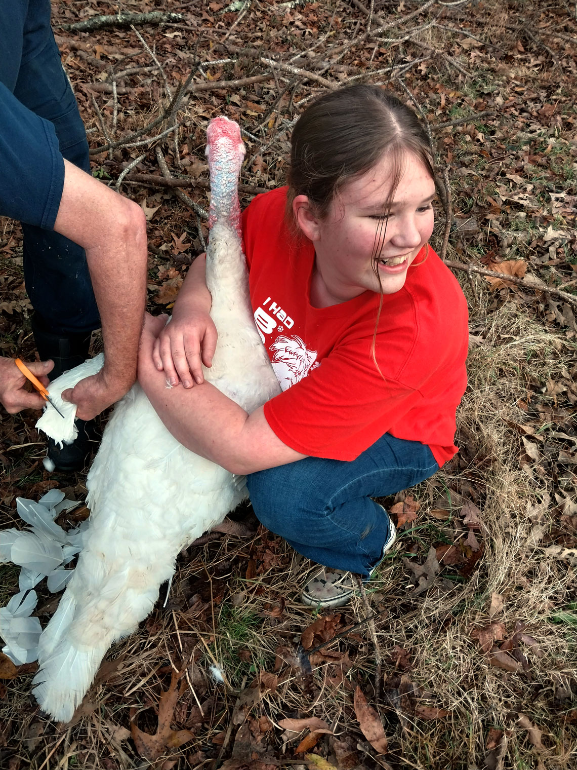 youth helping at Arella Farm