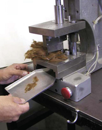 Typically, several thousand individual fibers are collected