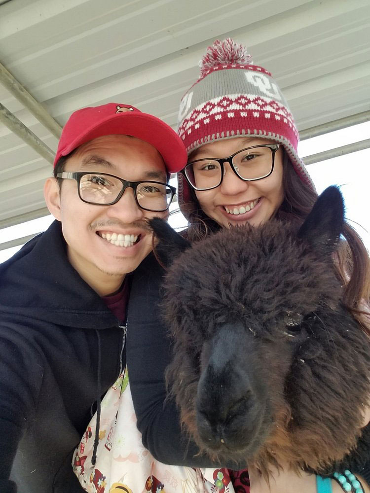 Couple Hugging Cokette at Menagerie Hill Ranch