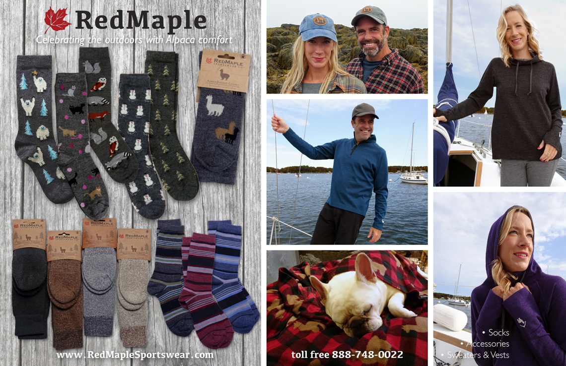 RedMaple Sportswear socks, accessories, sweaters, and vests
