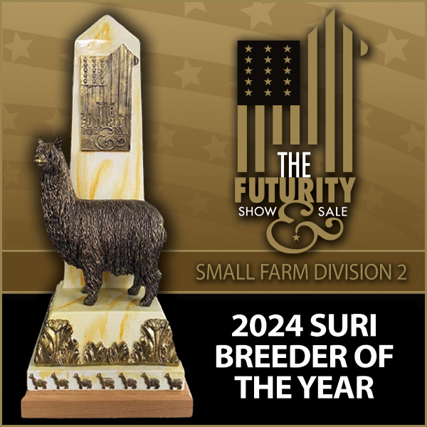Futurity Suri Small Breeder of the Year Division II 2021-2024